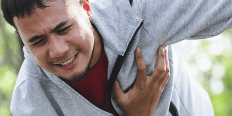 Guy with chest pain