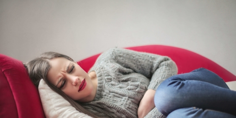 Girl with Stomach Pains